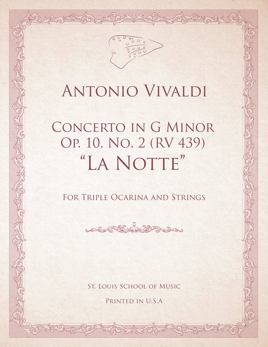 Antonio Vivaldi Flute Concerto "La notte" STL Ocarina
