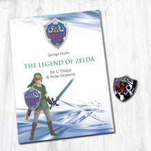 Load image into Gallery viewer, 6 Hole Legend of Zelda Shield Ocarina (Dark Link)