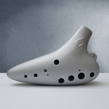 Load image into Gallery viewer, 12 Hole Metal Ocarina with Triforce