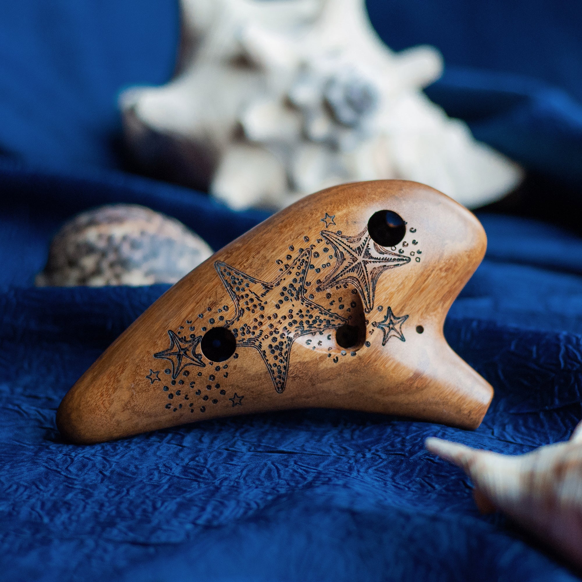 12 Hole Wooden Tenor Ocarina La Mer STL Ocarina 12-hole-wooden-tenor-ocarina-la-mer-stl-ocarina