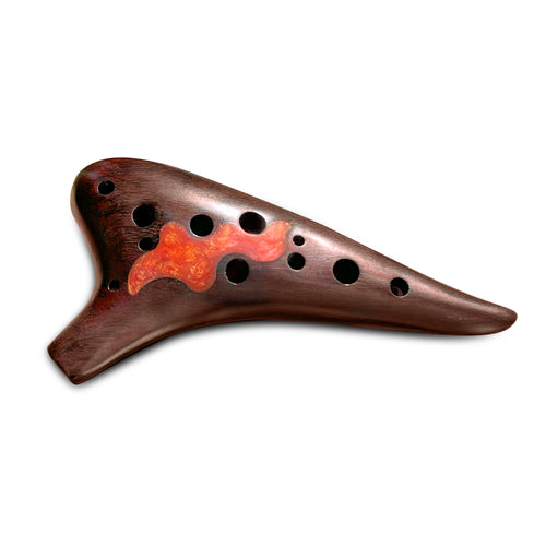 12 Hole Wooden Soprano Ocarina in C Major