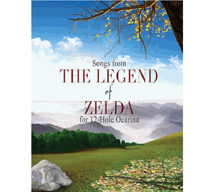 12 Hole Tenor Ocarina with Zelda Treasure Chest and Songbook