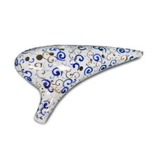 Load image into Gallery viewer, 12 Hole Blue and White Porcelain Ocarina Set For Professional Musicians