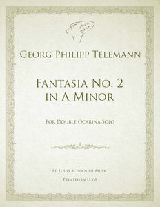 Georg Philipp Telemann: Fantasy No.2 in A Minor [Ocarina Solo]