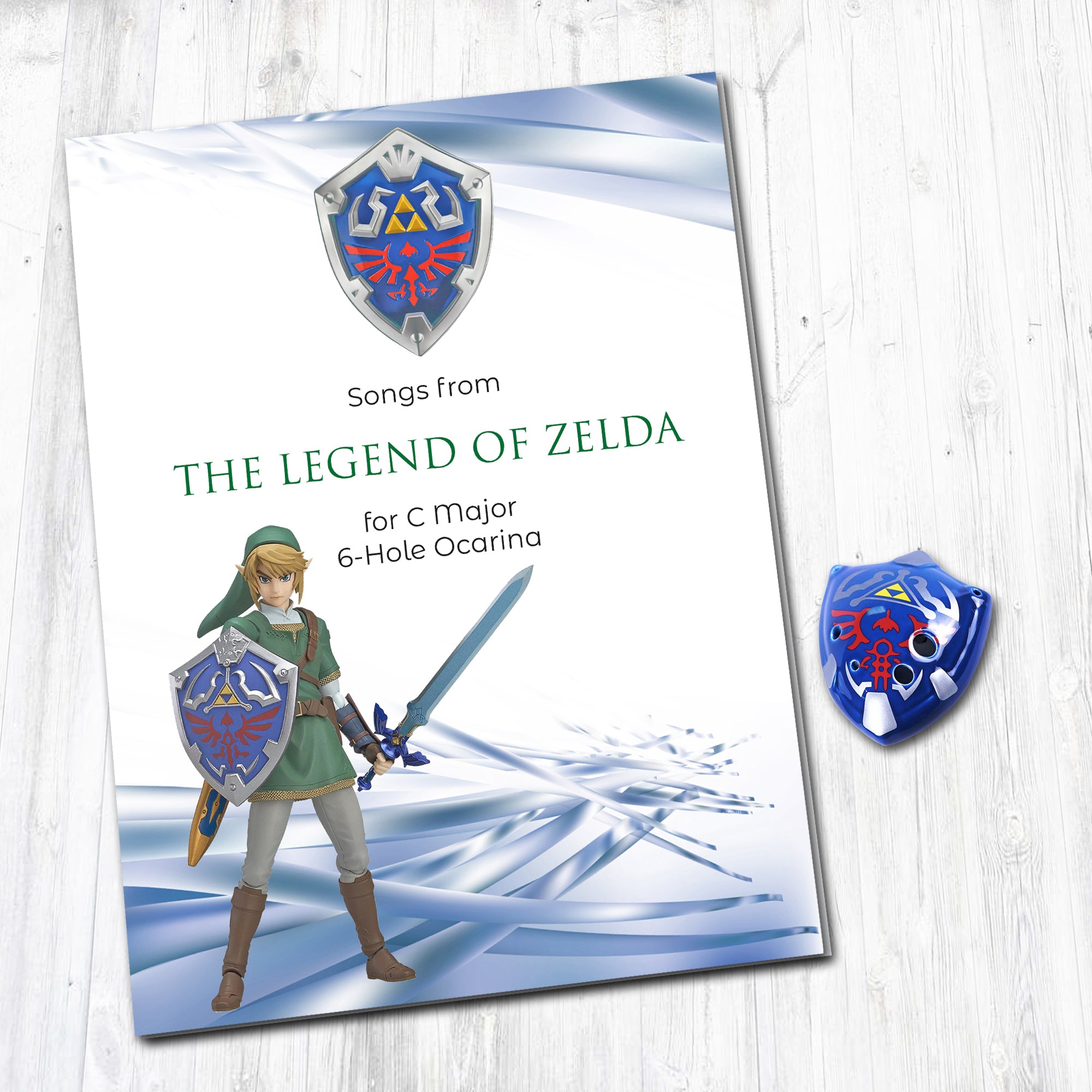 6 Hole Legend of Zelda Shield Ocarina – STL Ocarina