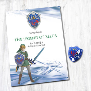6 Hole Legend of Zelda Shield Ocarina
