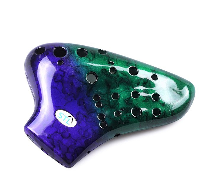 New Plastic Triple Ocarina (Double Colors) STL Ocarina