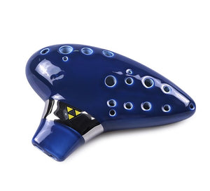 New Zelda Double Ocarina with Range of Two Octaves