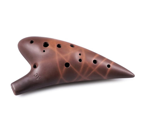 Purple Clay Tenor C Major Ocarina with Songbooks