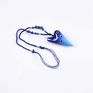 6 Hole E Major Ocarina Mini Necklace (5 colors)